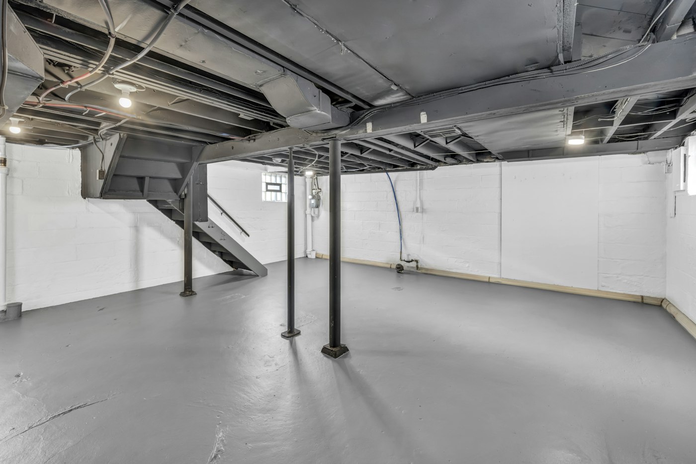 Sous-sol sain et sec après travaux de drainage